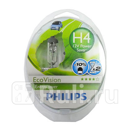 12342ECO - Лампа H4 (60/55W) PHILIPS Eco Vision для Автомобильные лампы, PHILIPS, 12342ECO