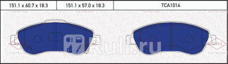 Колодки тормозные дисковые передние honda cr-v 07- TATSUMI TCA1014  для прочие, TATSUMI, TCA1014