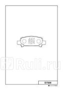 D7069 - Колодки тормозные дисковые задние (MK KASHIYAMA) Subaru Legacy BM/BR (2009-2015) для Subaru Legacy BM/BR (2009-2015), MK KASHIYAMA, D7069