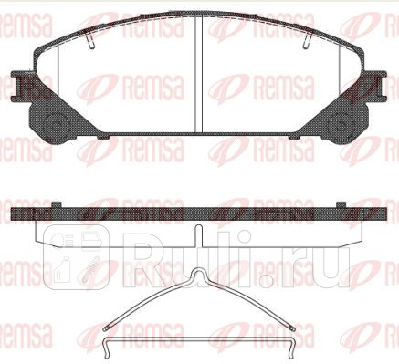 1312.00 - Колодки тормозные дисковые передние (REMSA) Lexus NX (2014-2020) для Lexus NX (2014-2021), REMSA, 1312.00