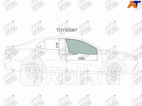 TOYS0067 - Стекло двери передней правой (KMK) Toyota Camry V70 (2017-2021) для Toyota Camry V70 (2017-2021), KMK, TOYS0067