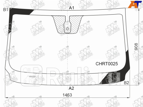 CHRT0025 - Лобовое стекло (KMK) Chery Tiggo 8 (2018-2021) для Chery Tiggo 8 (2018-2021), KMK, CHRT0025