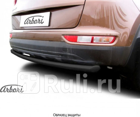 AFZDARD1510B - Защита заднего бампера d42 (Arbori) Renault Duster рестайлинг (2015-2021) для Renault Duster (2015-2021) рестайлинг, Arbori, AFZDARD1510B