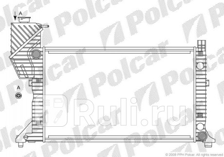 506208A2 - Радиатор охлаждения (Polcar) Mercedes Sprinter 901-905 (1995-2000) для Mercedes Sprinter 901-905 (1995-2000), Polcar, 506208A2