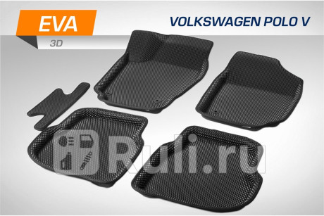 2580101 - 3d коврики в салон 5 шт. (AutoFlex) Volkswagen Polo седан рестайлинг (2015-2020) для Volkswagen Polo (2015-2020) седан рестайлинг, AutoFlex, 2580101