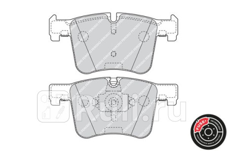 FDB4394 - Колодки тормозные дисковые передние (FERODO) BMW X3 F25 (2010-2017) для BMW X3 F25 (2010-2017), FERODO, FDB4394