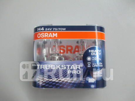 64196TSP2(EURO) - Лампа H4 (70/75W) OSRAM Truckstar Pro для Автомобильные лампы, OSRAM, 64196TSP2(EURO)