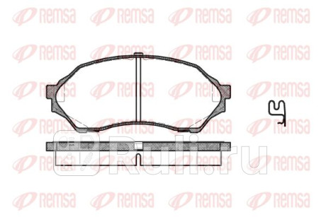 0699.00 - Колодки тормозные дисковые передние (REMSA) Mazda 323 BJ (1998-2003) для Mazda 323 BJ (1998-2003), REMSA, 0699.00