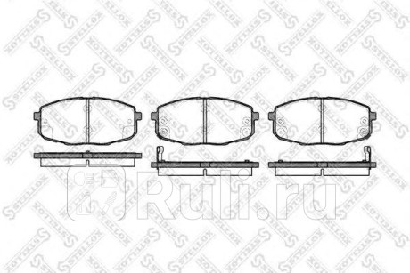 1049 002-SX - Колодки тормозные дисковые передние (STELLOX) Hyundai i30 (2007-2012) для Hyundai i30 (2007-2012), STELLOX, 1049 002-SX