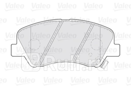 301021 - Колодки тормозные дисковые передние (VALEO) Kia Rio 3 (2011-2015) для Kia Rio 3 (2011-2015), VALEO, 301021
