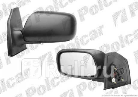 8114525E - Зеркало правое (Polcar) Toyota Corolla 120 (2002-2004) для Toyota Corolla 120 (2002-2007) седан/универсал, Polcar, 8114525E