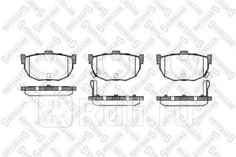 305 022-SX - Колодки тормозные дисковые задние (STELLOX) Hyundai Elantra 3 XD (2004-2007) для Hyundai Elantra 3 XD (2004-2007), STELLOX, 305 022-SX