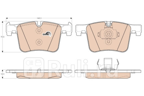 GDB1942 - Колодки тормозные дисковые передние (TRW) BMW F20 (2011-2019) для BMW 1 F20 (2011-2020), TRW, GDB1942