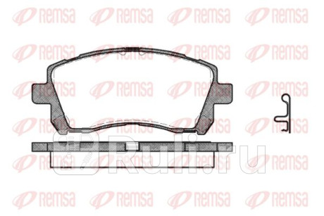 0655.02 - Колодки тормозные дисковые передние (REMSA) Subaru Forester SG (2002-2008) для Subaru Forester SG (2002-2008), REMSA, 0655.02