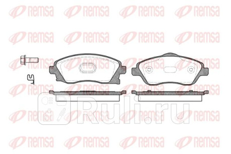 0774.12 - Колодки тормозные дисковые передние (REMSA) Opel Corsa C (2000-2006) для Opel Corsa C (2000-2006), REMSA, 0774.12
