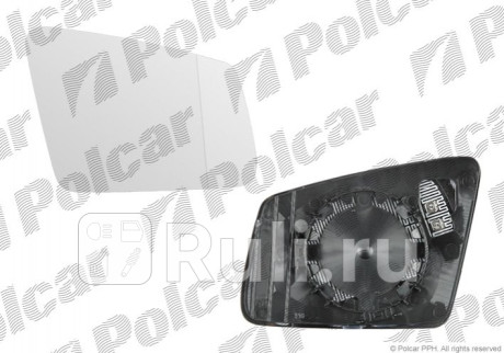 5018542E - Зеркальный элемент левый (Polcar) Mercedes W212 (2009-2013) для Mercedes W212 (2009-2013), Polcar, 5018542E