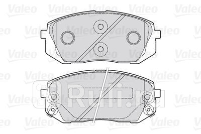 301934 - Колодки тормозные дисковые передние (VALEO) Hyundai ix55 (2008-2013) для Hyundai ix55 (2008-2013), VALEO, 301934