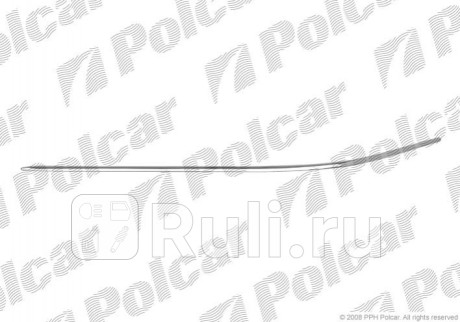 500307-5 - Молдинг переднего бампера левый (Polcar) Mercedes W203 (2000-2008) для Mercedes W203 (2000-2008), Polcar, 500307-5