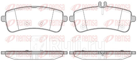 1594.00 - Колодки тормозные дисковые задние (REMSA) Mercedes W205 (2014-2020) для Mercedes W205 (2014-2021), REMSA, 1594.00