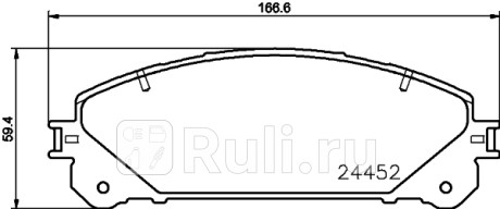 NP1109 - Колодки тормозные дисковые передние (NISSHINBO) Lexus NX (2014-2020) для Lexus NX (2014-2021), NISSHINBO, NP1109