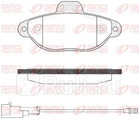 0414.22 - Колодки тормозные дисковые передние (REMSA) Fiat Panda (2003-2012) для Fiat Panda (2003-2012), REMSA, 0414.22