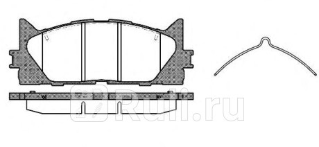 1233.00 - Колодки тормозные дисковые передние (REMSA) Lexus ES (2006-2012) для Lexus ES (2006-2012), REMSA, 1233.00