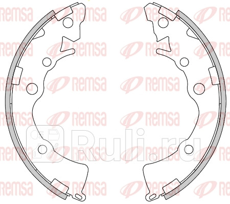 4271.00 - Колодки тормозные барабанные (комплект) (REMSA) Kia Picanto SA рестайлинг (2007-2011) для Kia Picanto SA (2007-2011) рестайлинг, REMSA, 4271.00