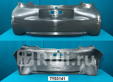 TY03141 - Бампер задний (CrossOcean) Toyota Aygo (2005-2014) для Toyota Aygo (2005-2014), CrossOcean, TY03141