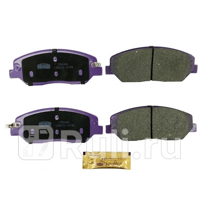 PN0446 - Колодки тормозные дисковые передние (NIBK) Kia Carnival 2 (2006-2014) для Kia Carnival 2 (2006-2014), NIBK, PN0446