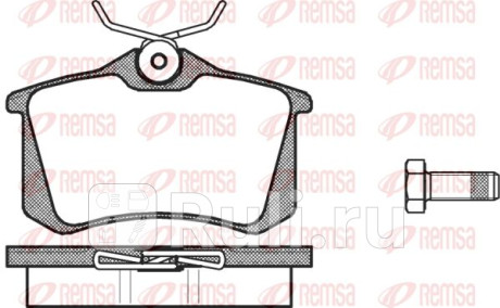 0263.00 - Колодки тормозные дисковые задние (REMSA) Seat Ibiza (2008-2012) для Seat Ibiza 4 (2008-2012), REMSA, 0263.00
