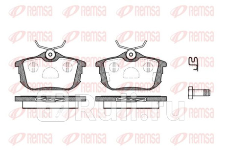 0605.02 - Колодки тормозные дисковые задние (REMSA) Mitsubishi Colt Z30 (2004-2008) для Mitsubishi Colt Z30 (2004-2008), REMSA, 0605.02