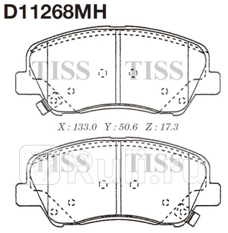 D11268MH - Колодки тормозные дисковые передние (MK KASHIYAMA) Hyundai Veloster (2011-2017) для Hyundai Veloster (2011-2017), MK KASHIYAMA, D11268MH