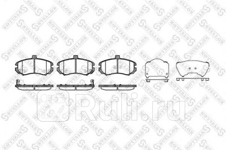 1205 002-SX - Колодки тормозные дисковые передние (STELLOX) Hyundai Elantra 3 XD (2004-2007) для Hyundai Elantra 3 XD (2004-2007), STELLOX, 1205 002-SX