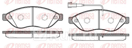 1237.12 - Колодки тормозные дисковые передние (REMSA) Citroen Jumper 250 (2006-2014) для Citroen Jumper 250 (2006-2014), REMSA, 1237.12
