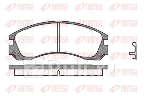 0354.22 - Колодки тормозные дисковые передние (REMSA) Mitsubishi Outlander рестайлинг (2015-2021) для Mitsubishi Outlander 3 (2015-2021) рестайлинг, REMSA, 0354.22