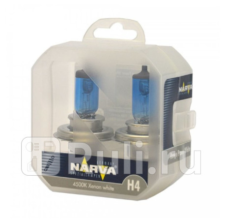 98015 RPW S2 - Лампа H4 (100/90W) NARVA Range Power White 4500K для Автомобильные лампы, NARVA, 98015 RPW S2