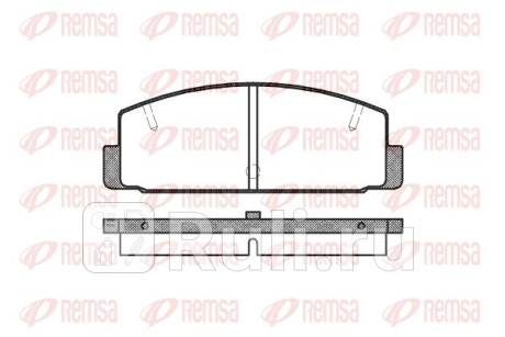 0179.10 - Колодки тормозные дисковые задние (REMSA) Mazda 6 GH (2007-2013) для Mazda 6 GH (2007-2013), REMSA, 0179.10