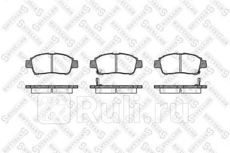 723 002-SX - Колодки тормозные дисковые передние (STELLOX) Toyota Probox (2002-2014) для Toyota Probox (2002-2014), STELLOX, 723 002-SX