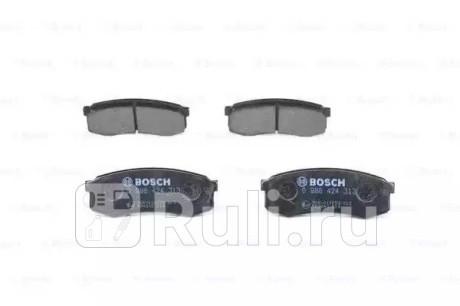 0 986 424 313 - Колодки тормозные дисковые задние (BOSCH) Lexus GX 470 (2002-2009) для Lexus GX 470 (2002-2009), BOSCH, 0 986 424 313