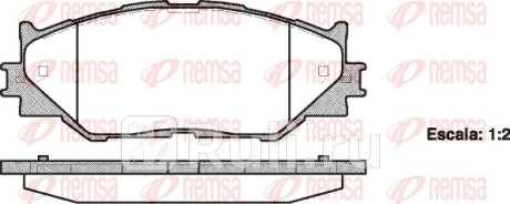 1201.00 - Колодки тормозные дисковые передние (REMSA) Lexus IS 250 (2005-2010) для Lexus IS 250 (2005-2010), REMSA, 1201.00