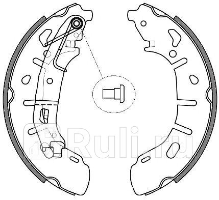 4263.00 - Колодки тормозные барабанные (комплект) (REMSA) Fiat Doblo 2 (2010-2015) для Fiat Doblo 2 (2010-2015), REMSA, 4263.00