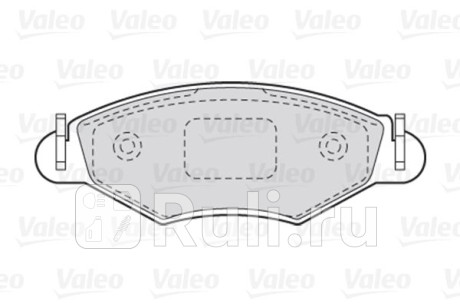 301461 - Колодки тормозные дисковые передние (VALEO) Peugeot 206 седан (2006-2010) для Peugeot 206 (2006-2010) седан, VALEO, 301461