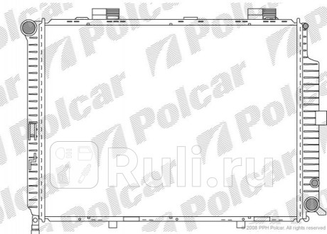 501508-7 - Радиатор охлаждения (Polcar) Mercedes W210 (1995-1999) для Mercedes W210 (1995-2003), Polcar, 501508-7