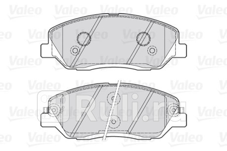 301937 - Колодки тормозные дисковые передние (VALEO) Hyundai Grand Santa Fe рестайлинг (2016-2018) для Hyundai Grand Santa Fe (2016-2018) рестайлинг, VALEO, 301937