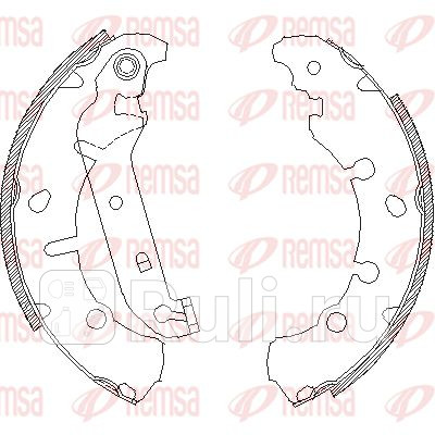 4137.00 - Колодки тормозные барабанные (комплект) (REMSA) Mazda 2 (2007-2014) для Mazda 2 DE (2007-2014), REMSA, 4137.00