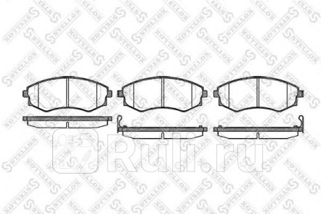 329 012B-SX - Колодки тормозные дисковые передние (STELLOX) Hyundai Sonata 4 (1998-2001) для Hyundai Sonata 4 (1998-2001), STELLOX, 329 012B-SX