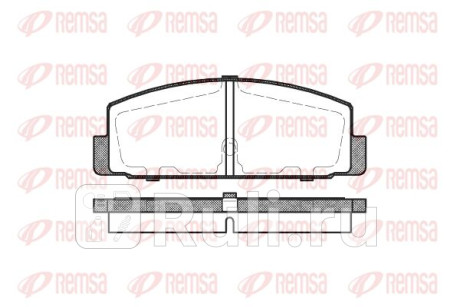 0179.30 - Колодки тормозные дисковые задние (REMSA) Mazda Premacy (2001-2005) для Mazda Premacy (2001-2005), REMSA, 0179.30
