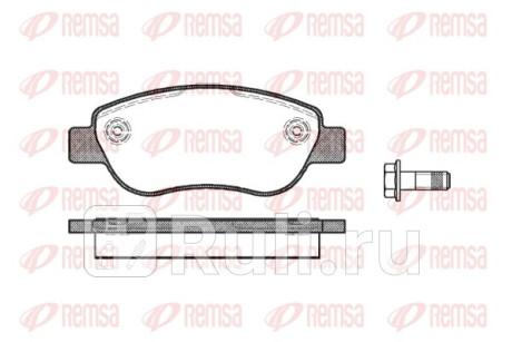 1069.00 - Колодки тормозные дисковые передние (REMSA) Fiat Panda (2003-2012) для Fiat Panda (2003-2012), REMSA, 1069.00