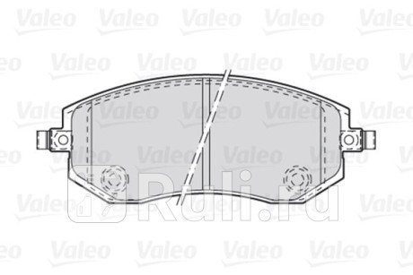 301853 - Колодки тормозные дисковые передние (VALEO) Subaru XV GT (2017-2021) для Subaru XV GT (2017-2021), VALEO, 301853