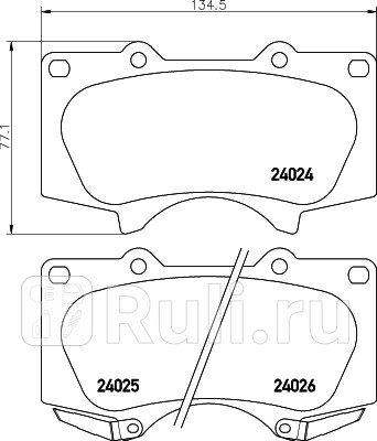 NP1012 - Колодки тормозные дисковые передние (NISSHINBO) Lexus GX 470 (2002-2009) для Lexus GX 470 (2002-2009), NISSHINBO, NP1012
